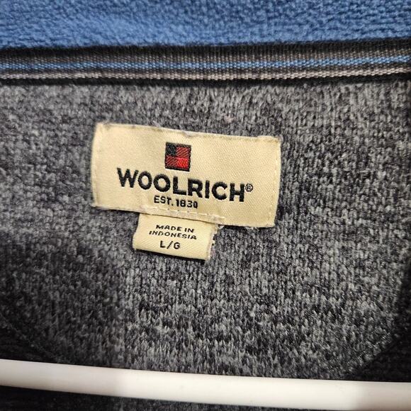 Woolrich Mens Gray Half-Zip Pullover Jacket. Size Large. - Picture 5 of 6